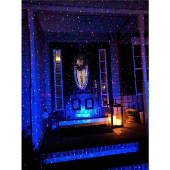 Christmas Laser Projector Lights, Motion Firefly Red, Green Blue Remote Control - Picture 3 of 7